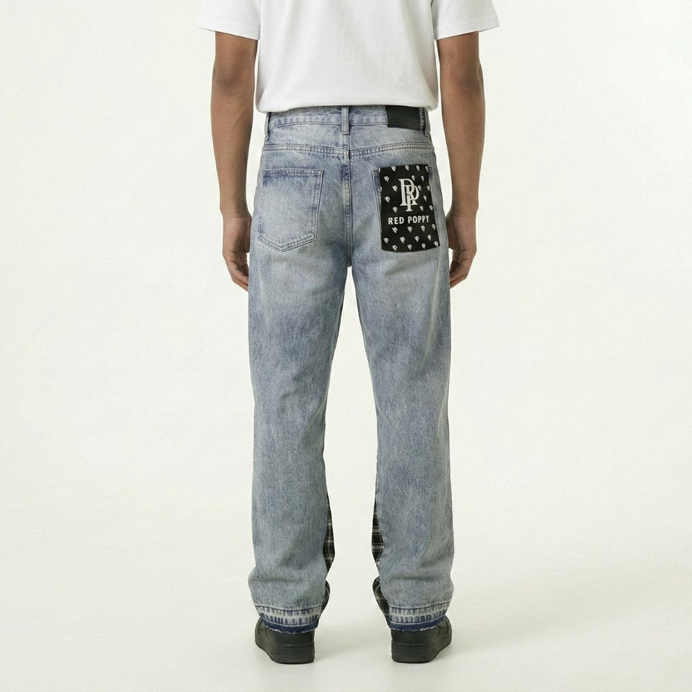 Red Poppy Car Jeans - Embellished