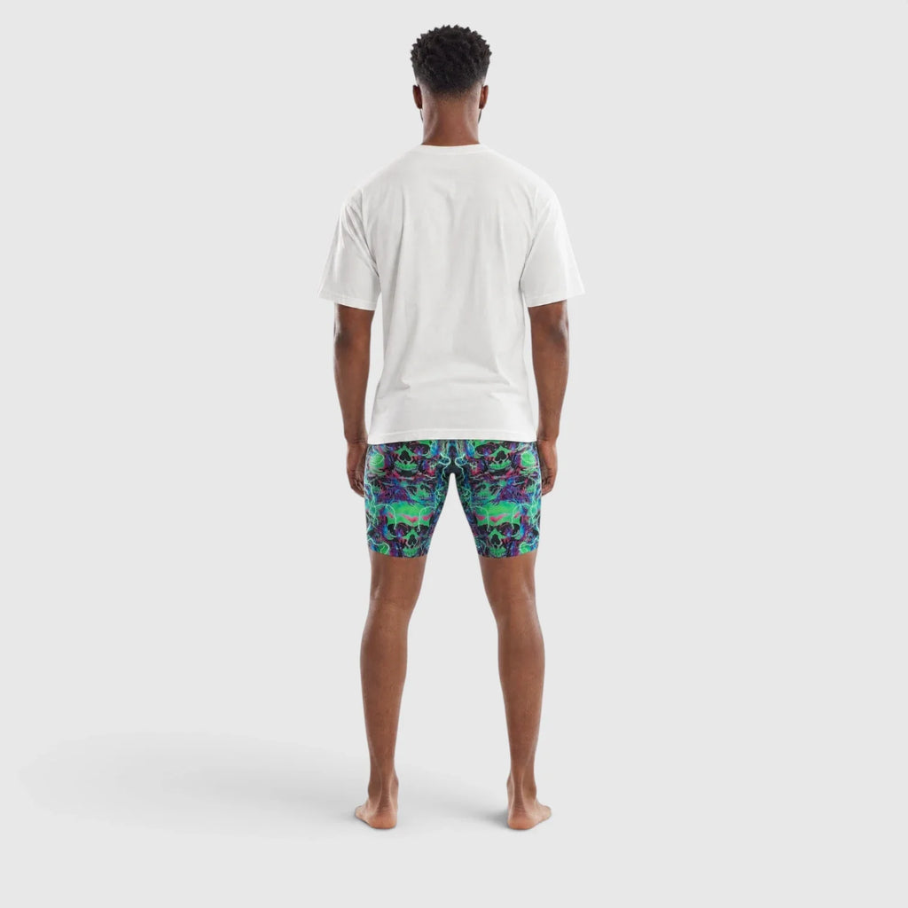 Red Poppy Lightning Shorts - Graphic