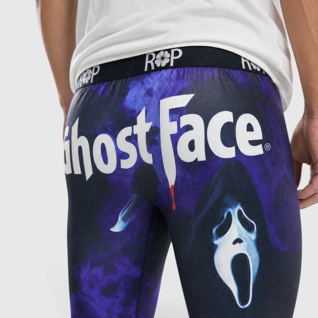 Red Poppy Ghost Face Graphic Boxer Briefs