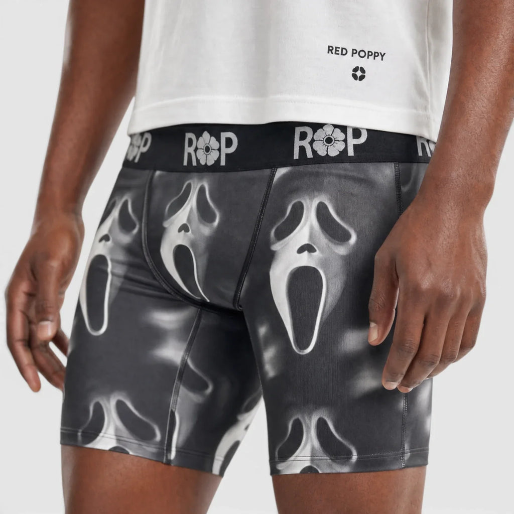 Red Poppy Scream Boxer Briefs - Graphic
