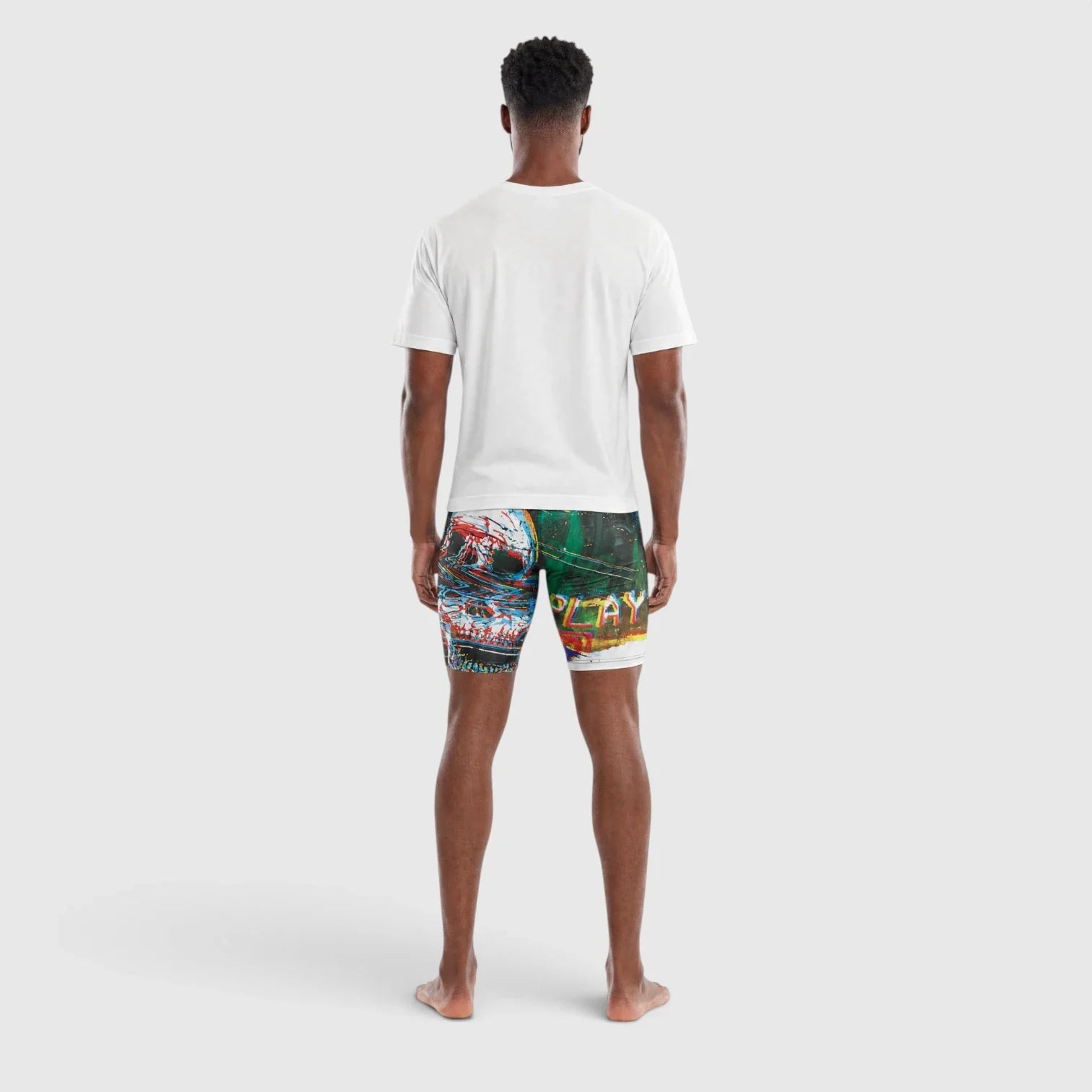 Red Poppy Skull Boxer Briefs - Graphic