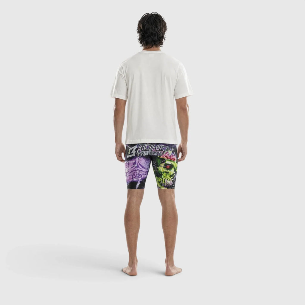 Red Poppy Skull Boxer Briefs - Graphic