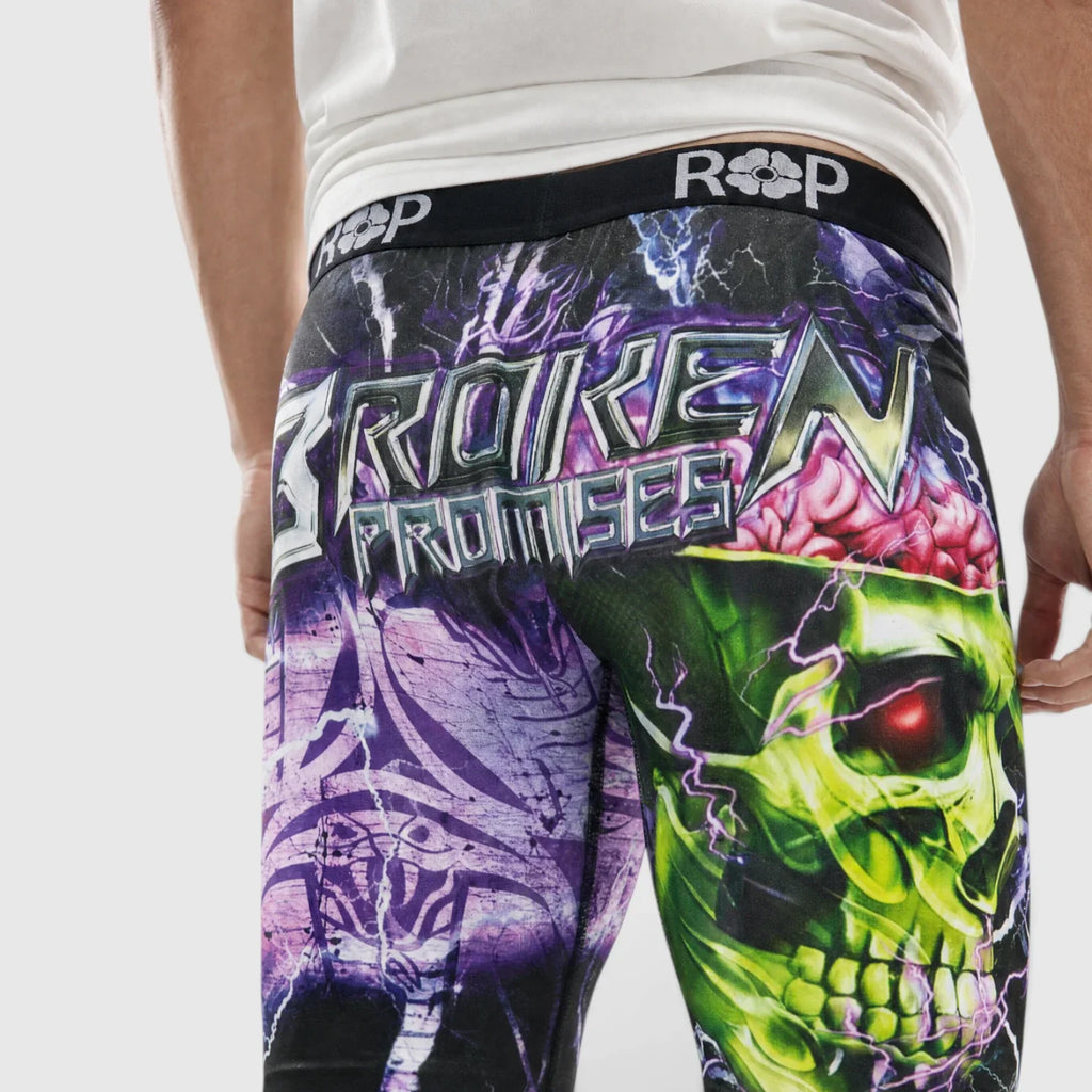 Red Poppy Skull Boxer Briefs - Graphic