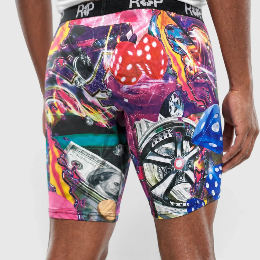 Red Poppy Chaos Boxer Briefs - Graphic