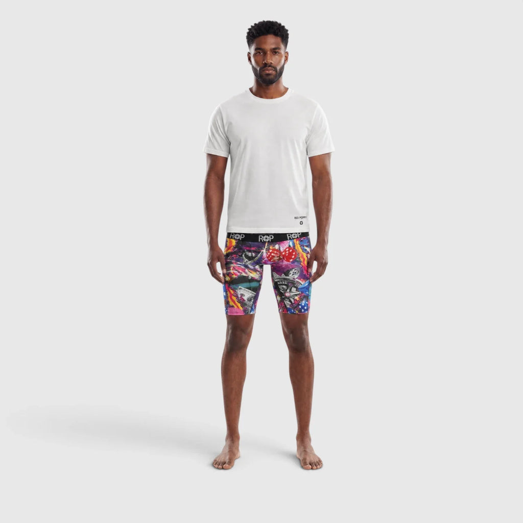 Red Poppy Chaos Boxer Briefs - Graphic