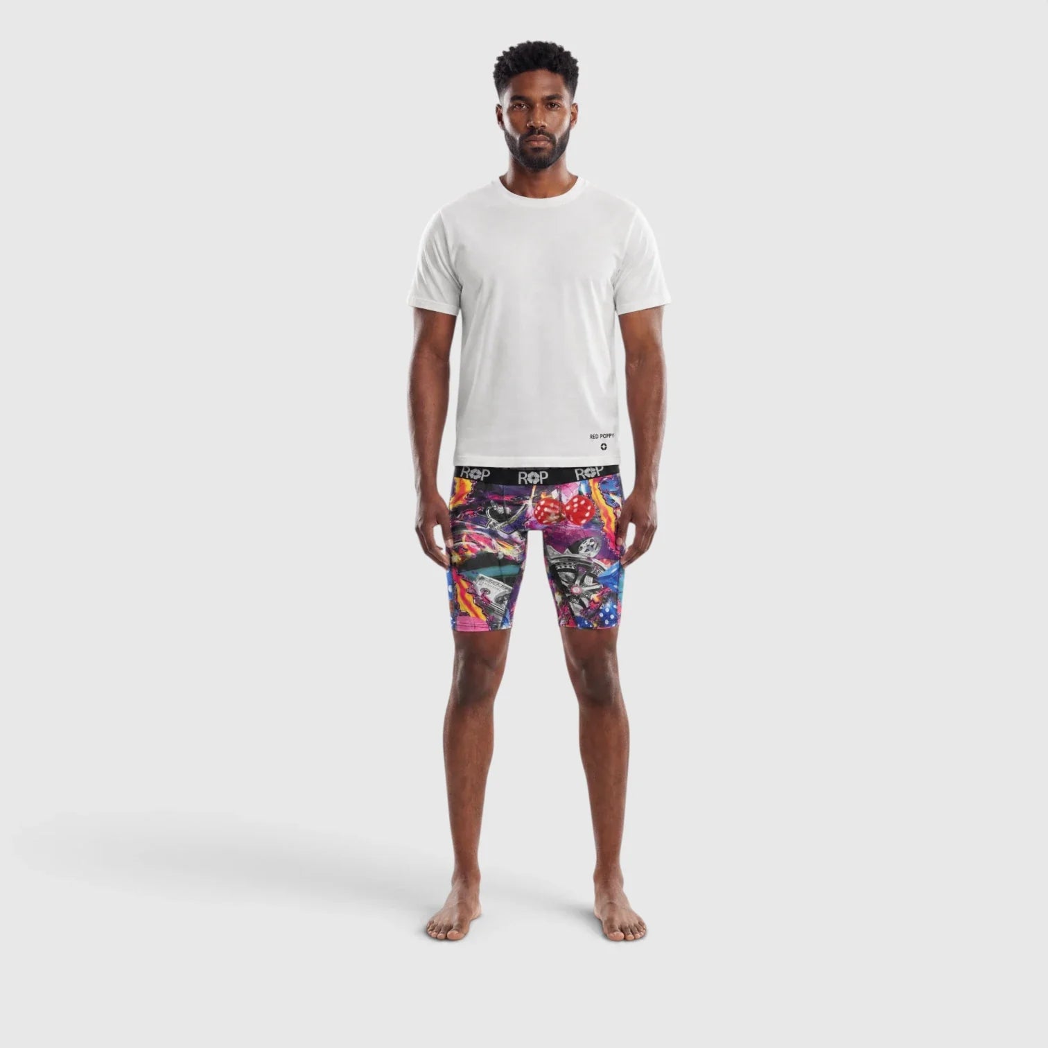 Red Poppy Chaos Boxer Briefs - Graphic
