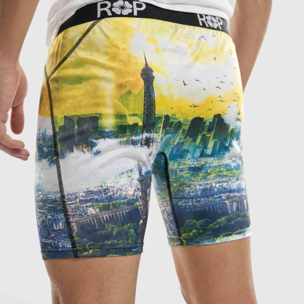 Red Poppy Landmark Boxer Briefs - Graphic
