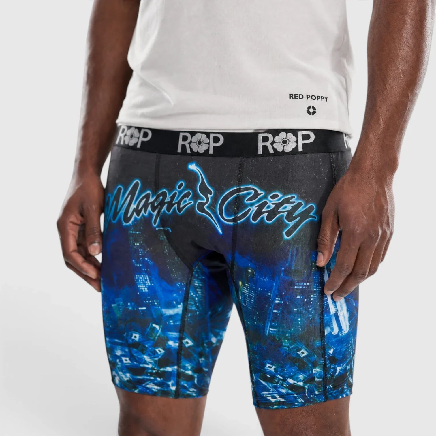Red Poppy Magic City Boxer Briefs - Graphic
