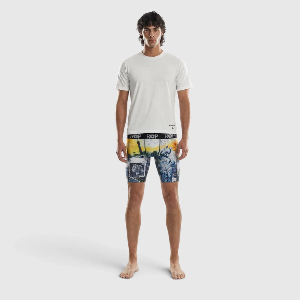 Red Poppy Landmark Boxer Briefs - Graphic