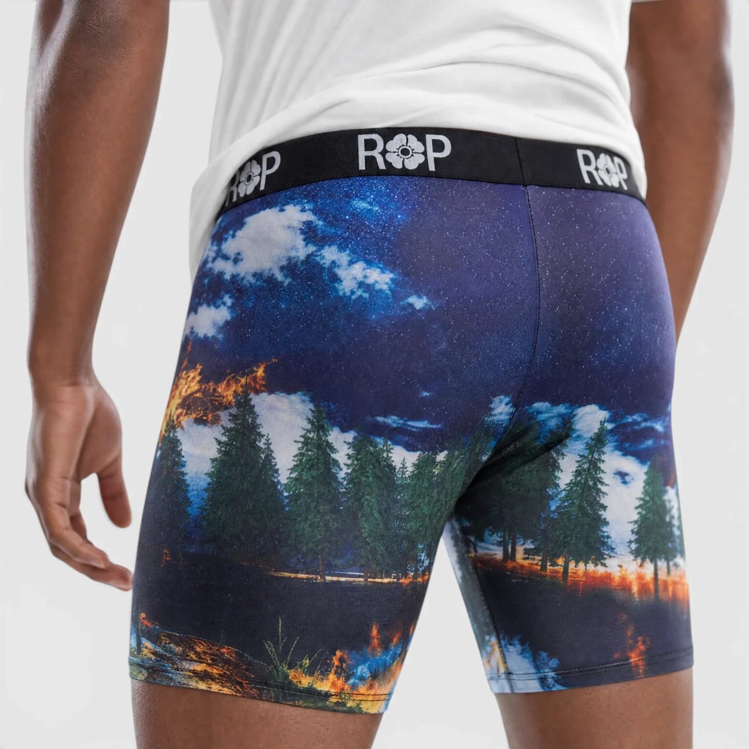 Red Poppy Campfire Boxer Briefs - Graphic
