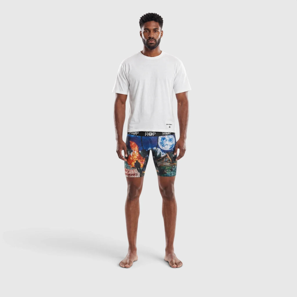 Red Poppy Campfire Boxer Briefs - Graphic