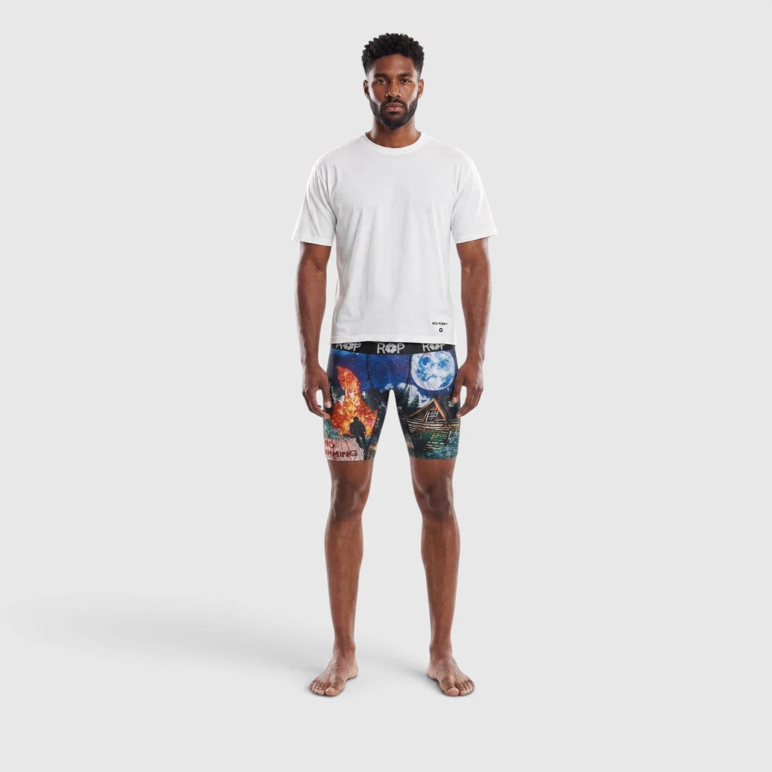 Red Poppy Campfire Boxer Briefs - Graphic