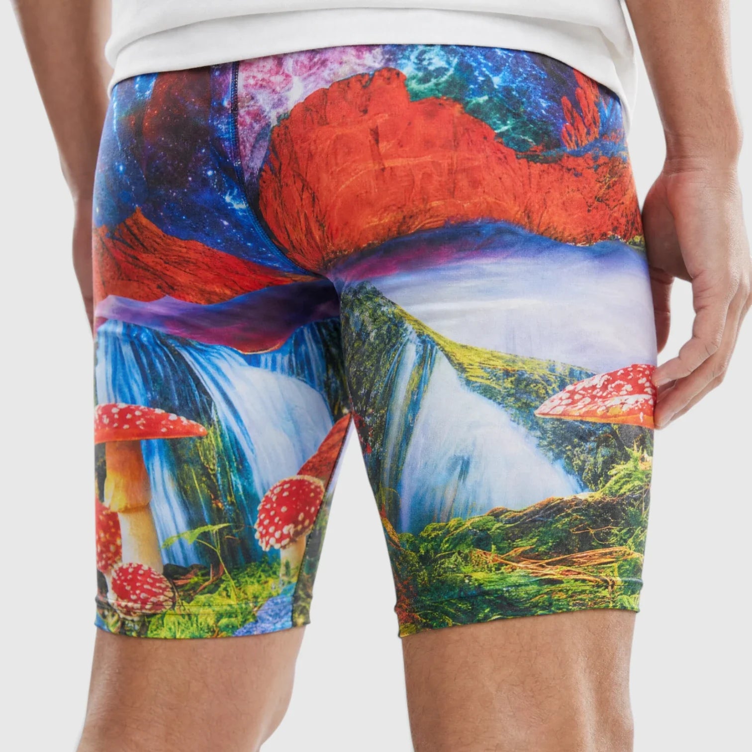 Red Poppy Mushroom Boxer Briefs - Graphic