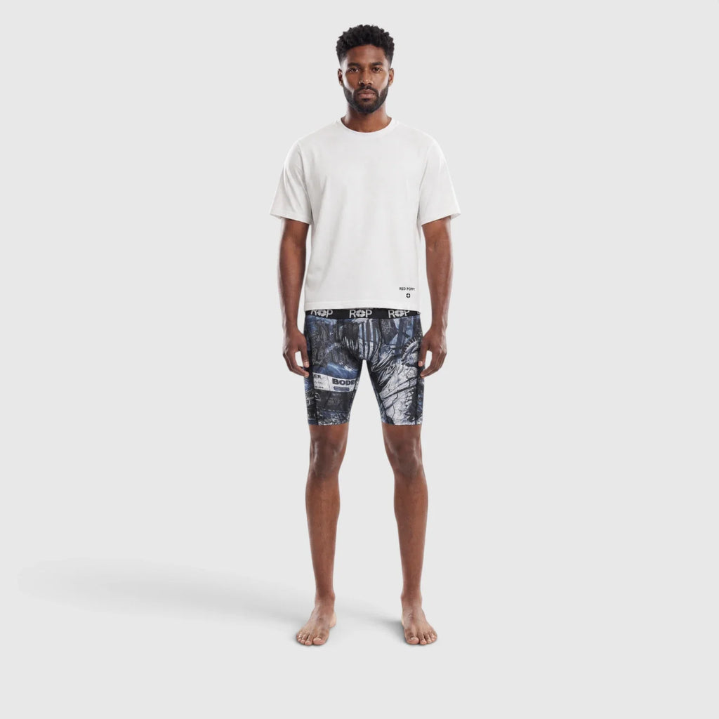 Red Poppy Collage Boxer Briefs - Graphic