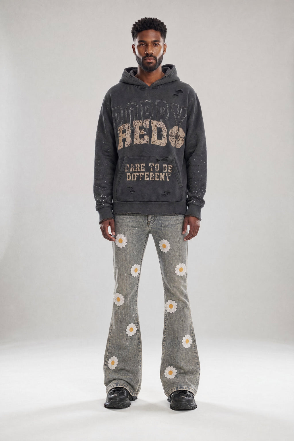 Red Poppy Dare Hoodie - Graphic