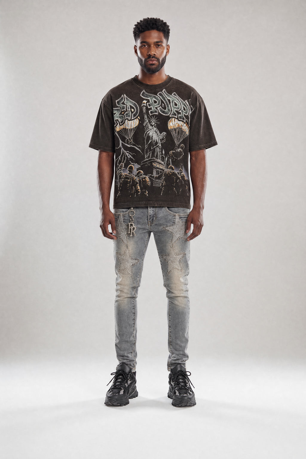 Red Poppy Star Jeans - Skinny Fit