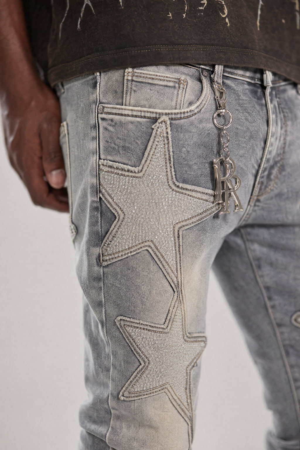 Red Poppy Star Jeans - Skinny Fit
