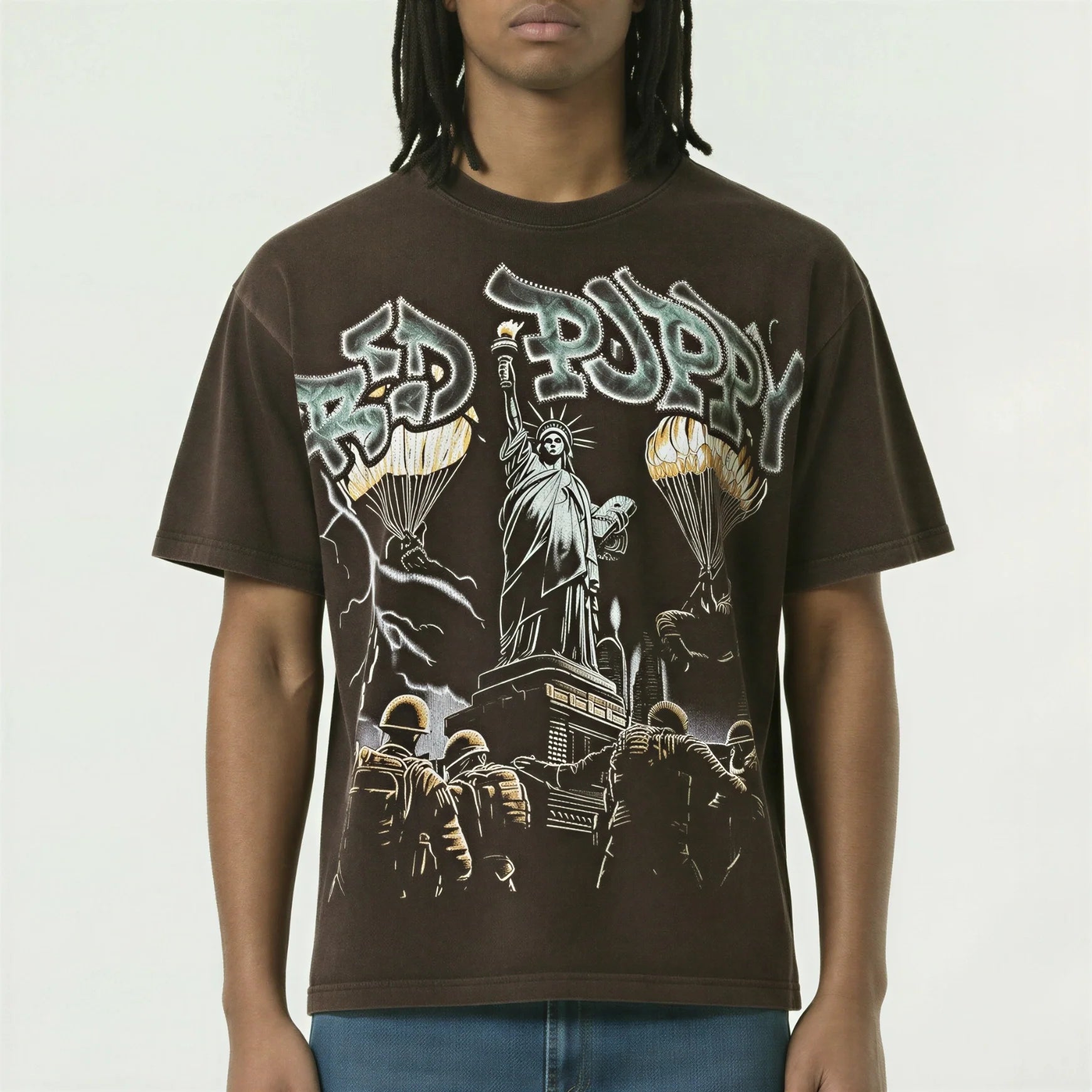 Red Poppy Liberty T-Shirt - Graphic