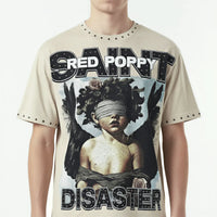 Red Poppy Saint Tee - Studded