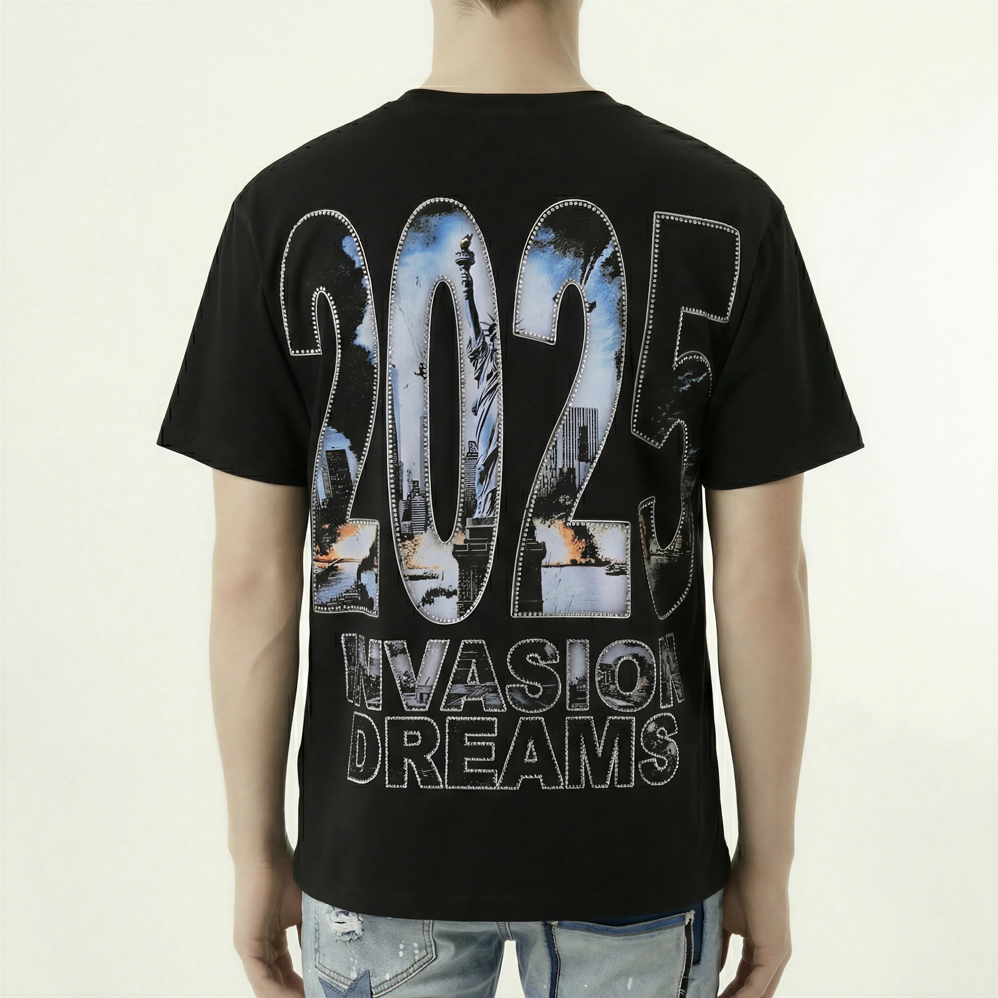 Red Poppy Cityscape Tee - Graphic