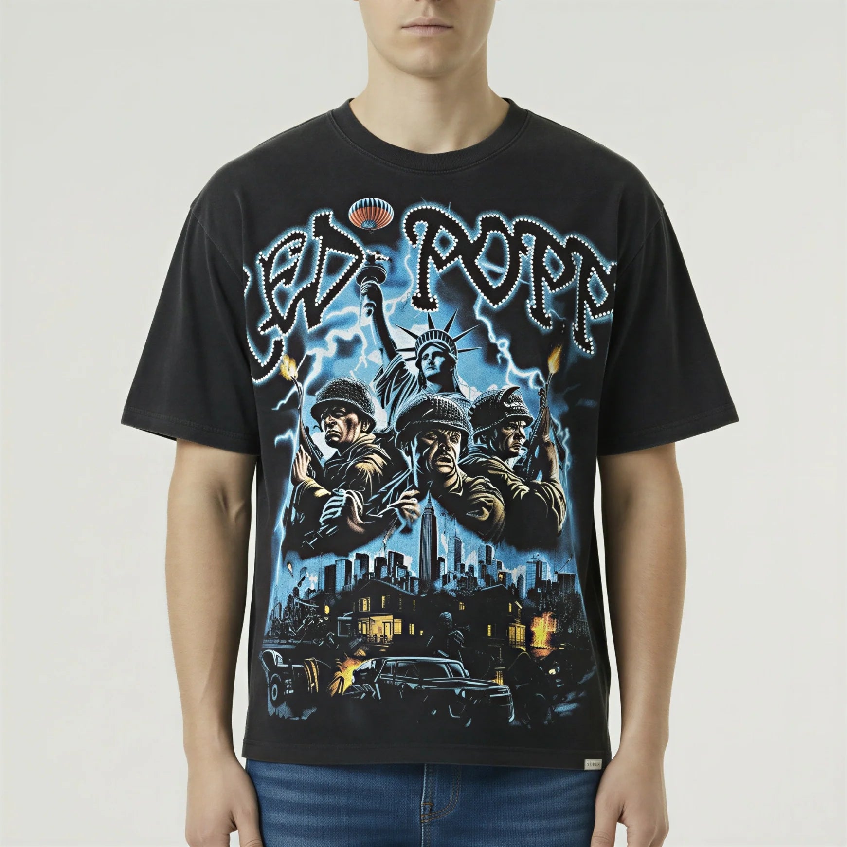 Red Poppy Statue T-Shirt - Graphic