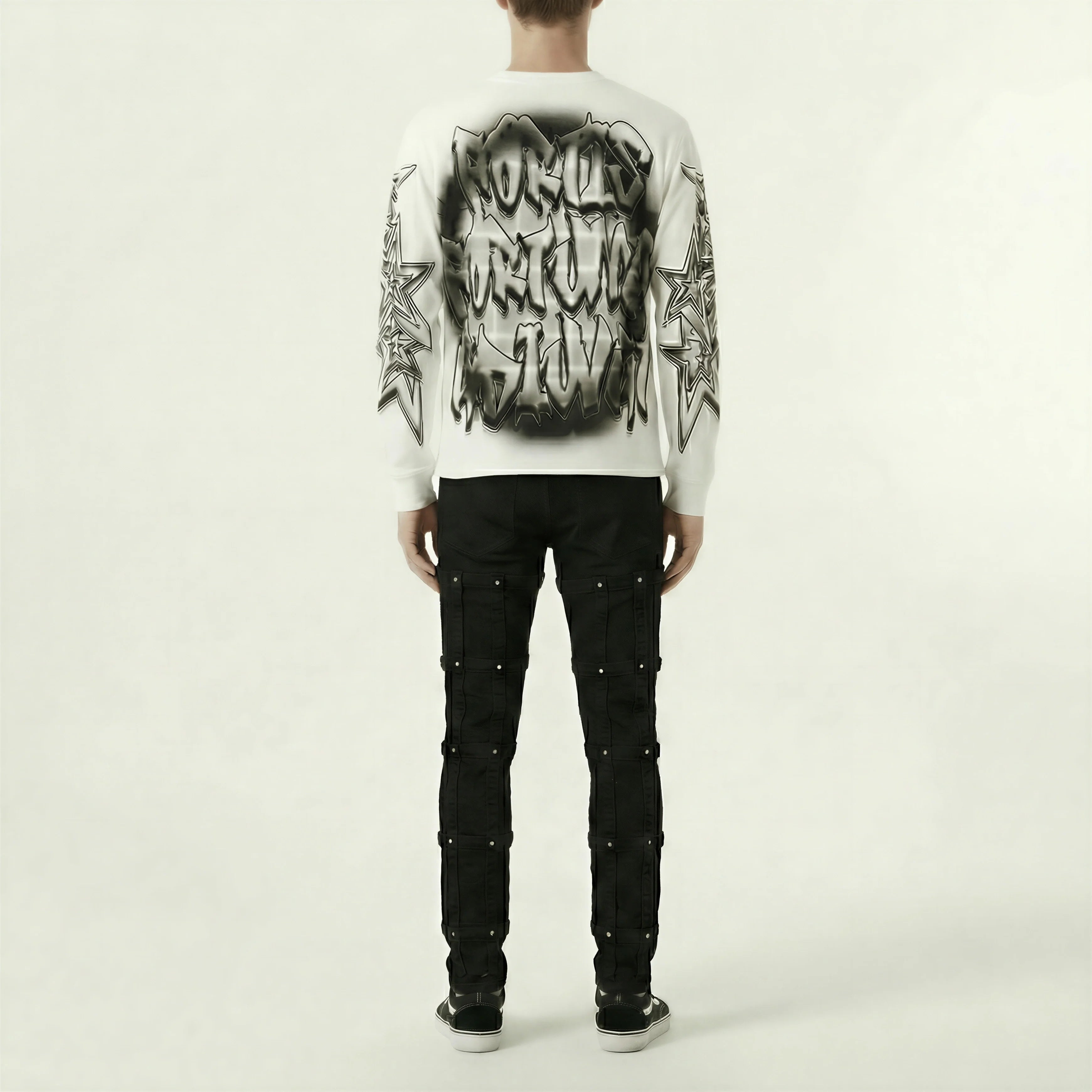 Red Poppy Studded Jeans - Skinny Fit