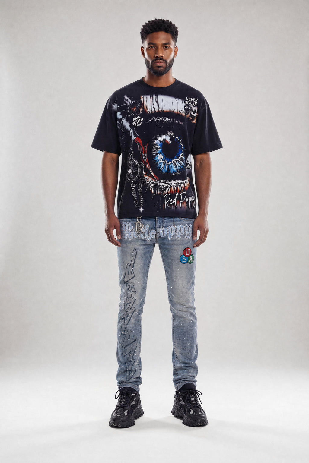 Red Poppy Eye T-Shirt - Graphic