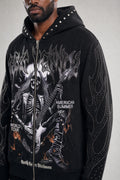 Red Poppy Rockstar Hoodie - Graphic