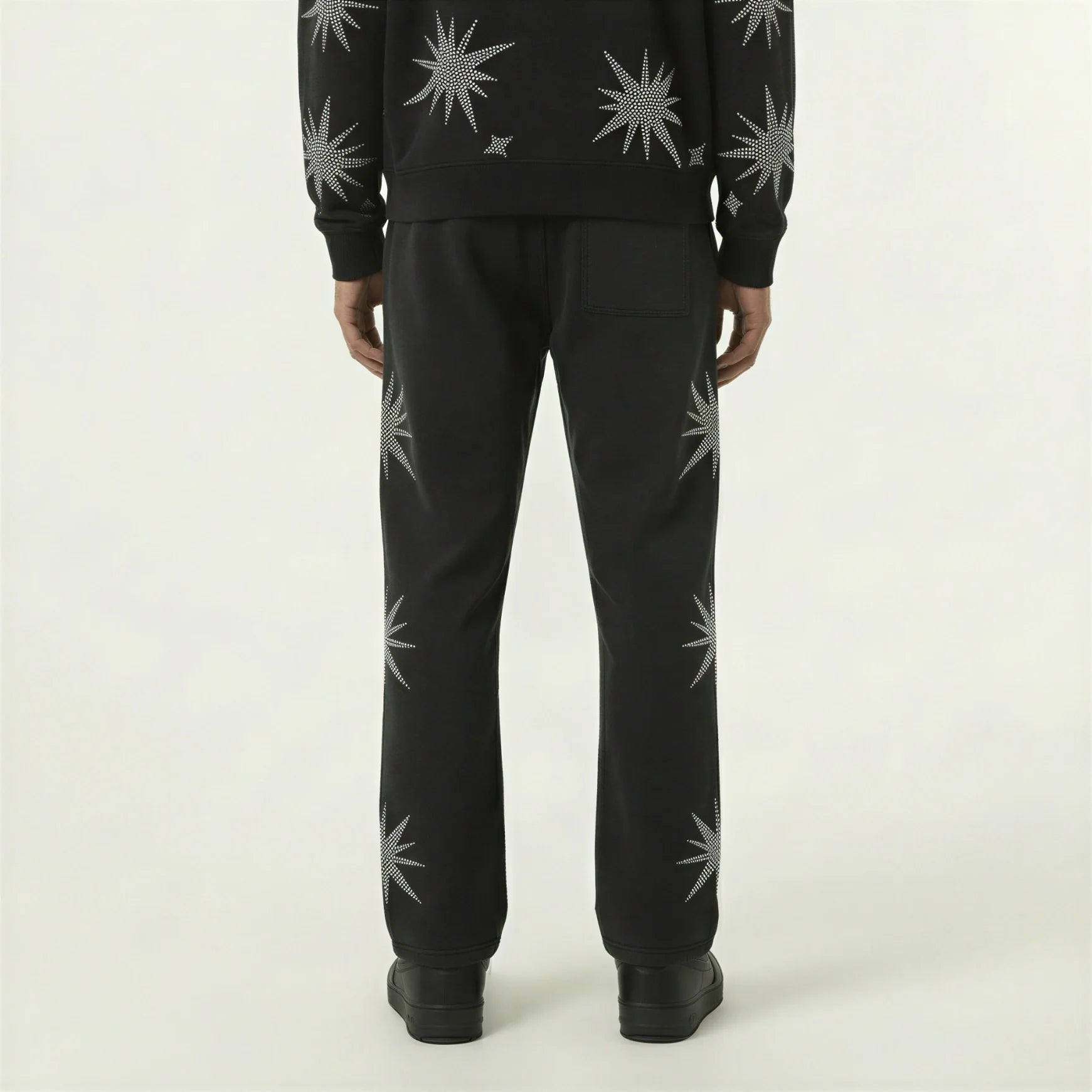 Red Poppy Star Sweatpants - Embellished