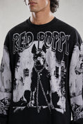Red Poppy Dog Sweatshirt - Graphic