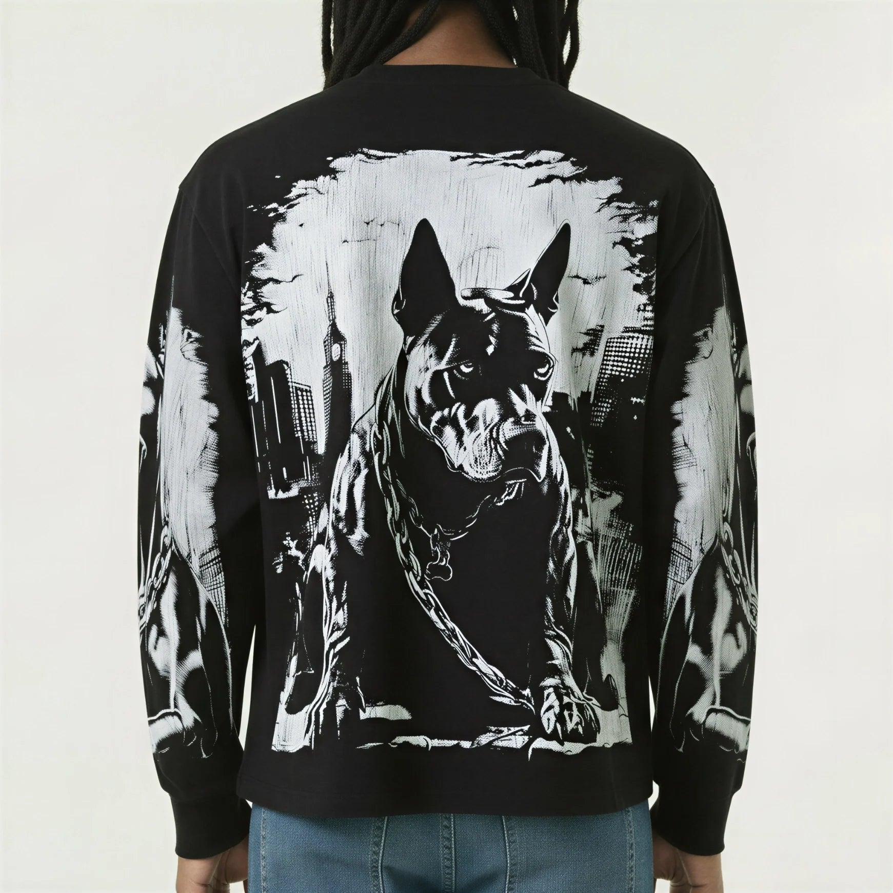 Red Poppy Dog Sweatshirt - Graphic