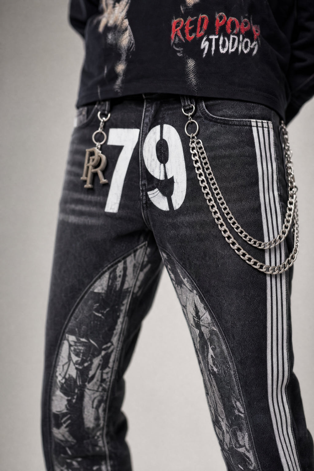 Red Poppy 79 Jeans - Stacked Flare