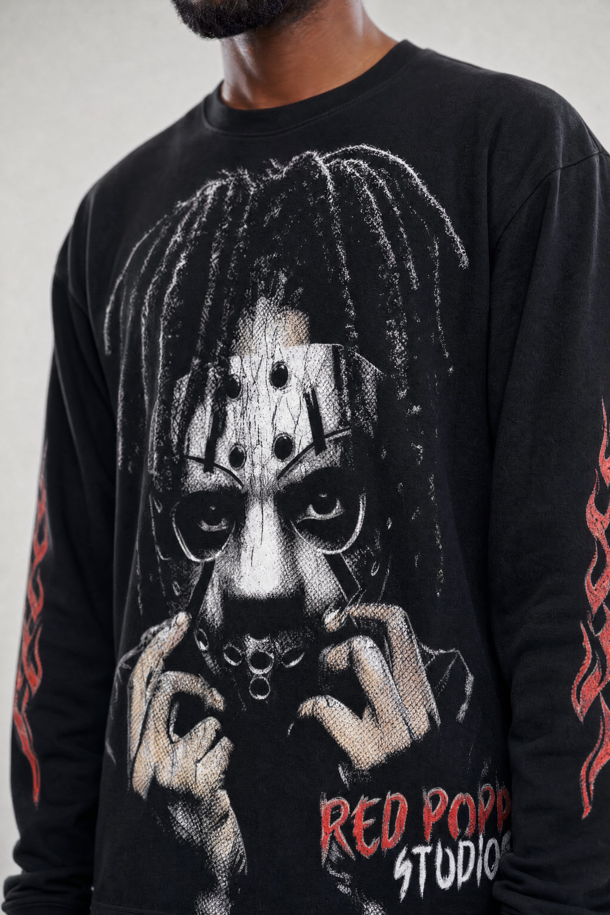 Red Poppy Mask T-Shirt - Graphic