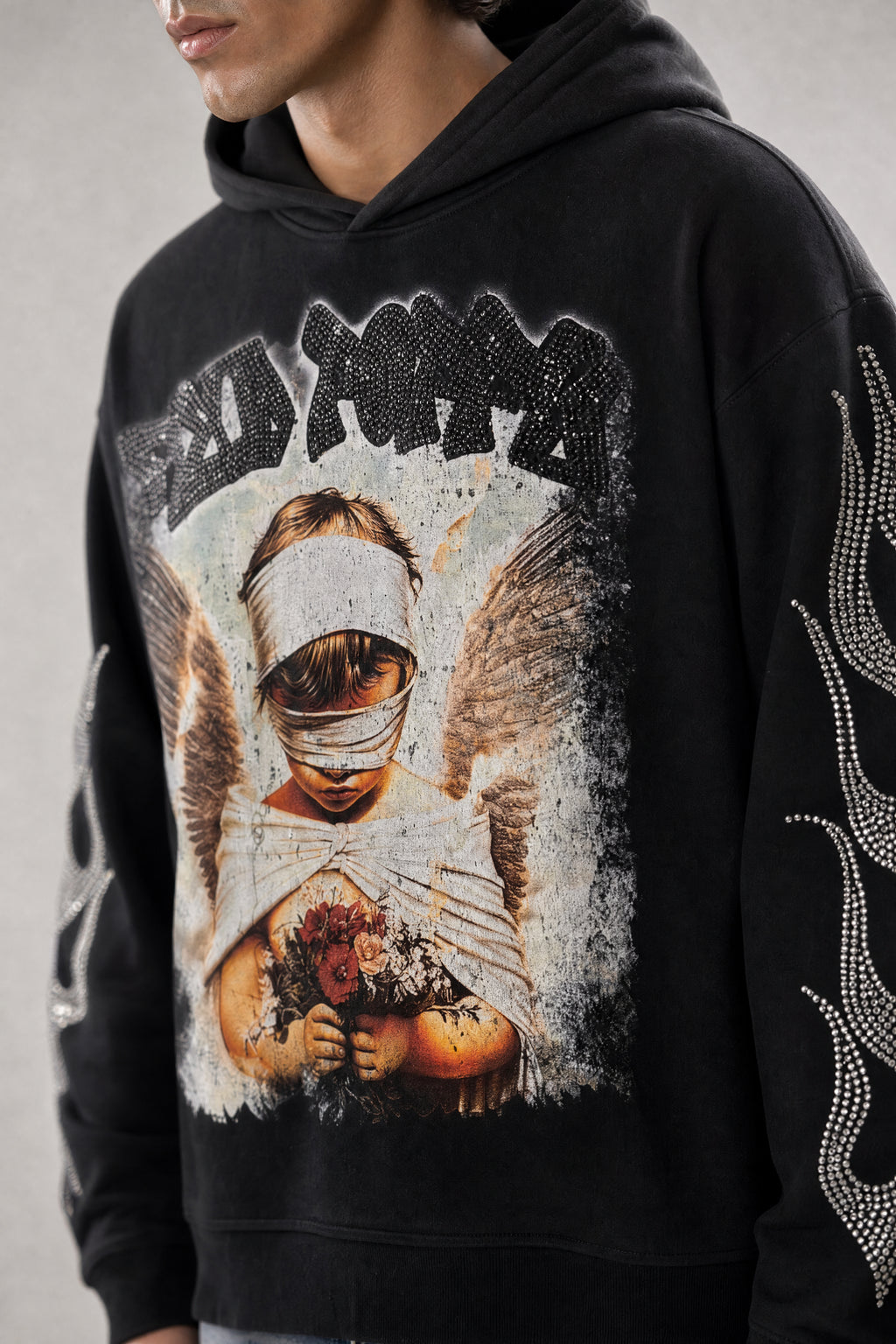 Red Poppy Angel Hoodie - Graphic