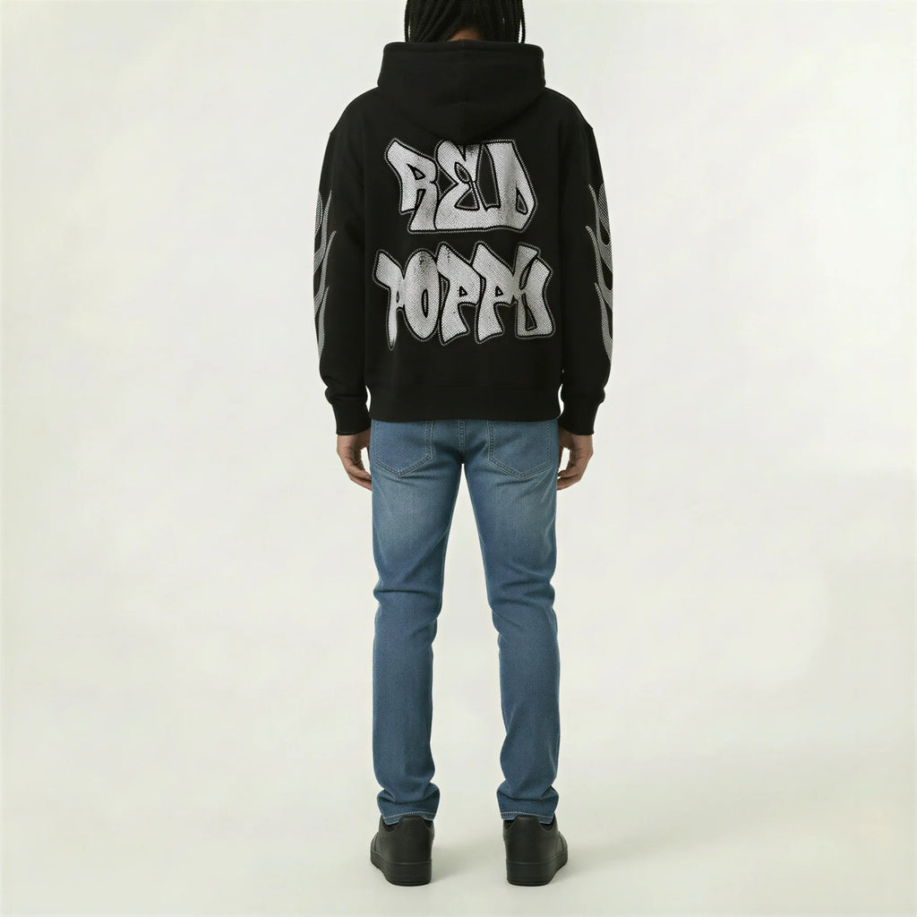 Red Poppy Angel Hoodie - Graphic