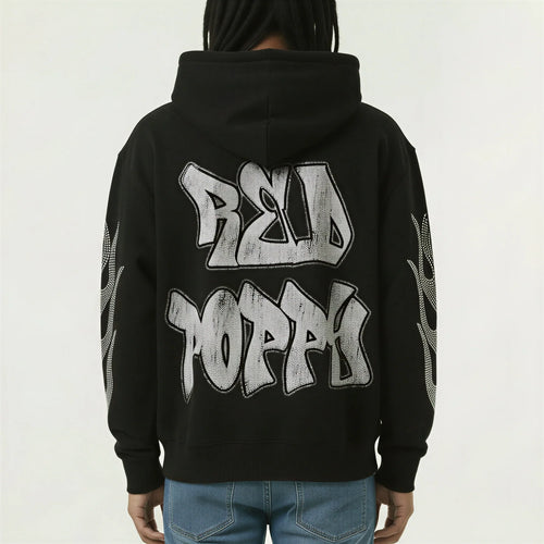 Red Poppy Angel Hoodie - Graphic
