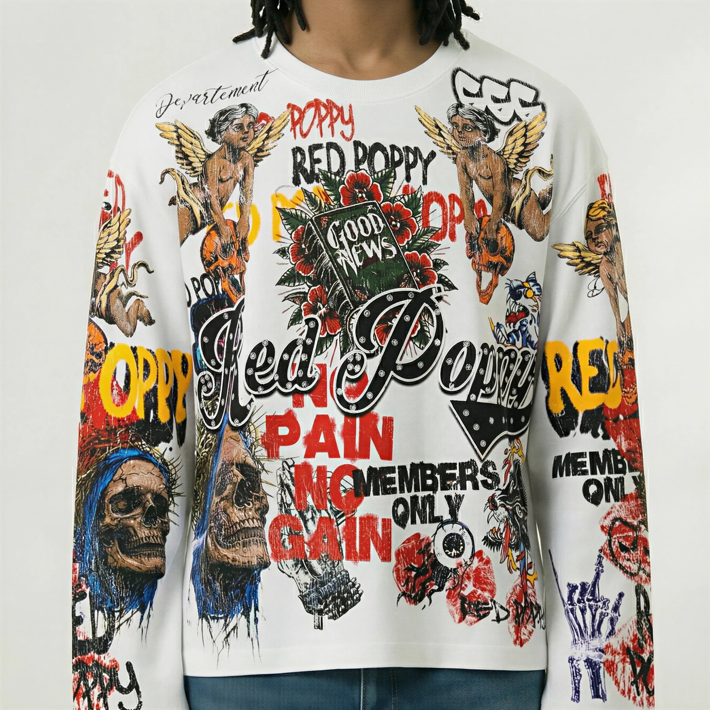 Red Poppy Good News Shirt - Graphic