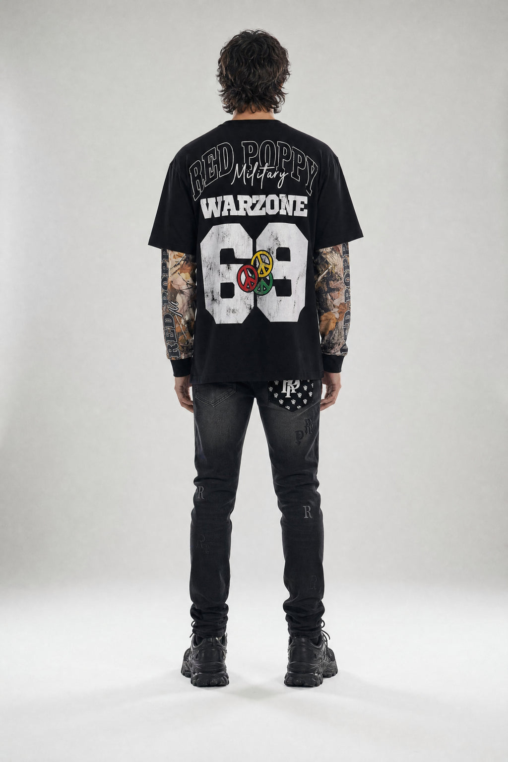 Red Poppy Military T-Shirt - Double Layer