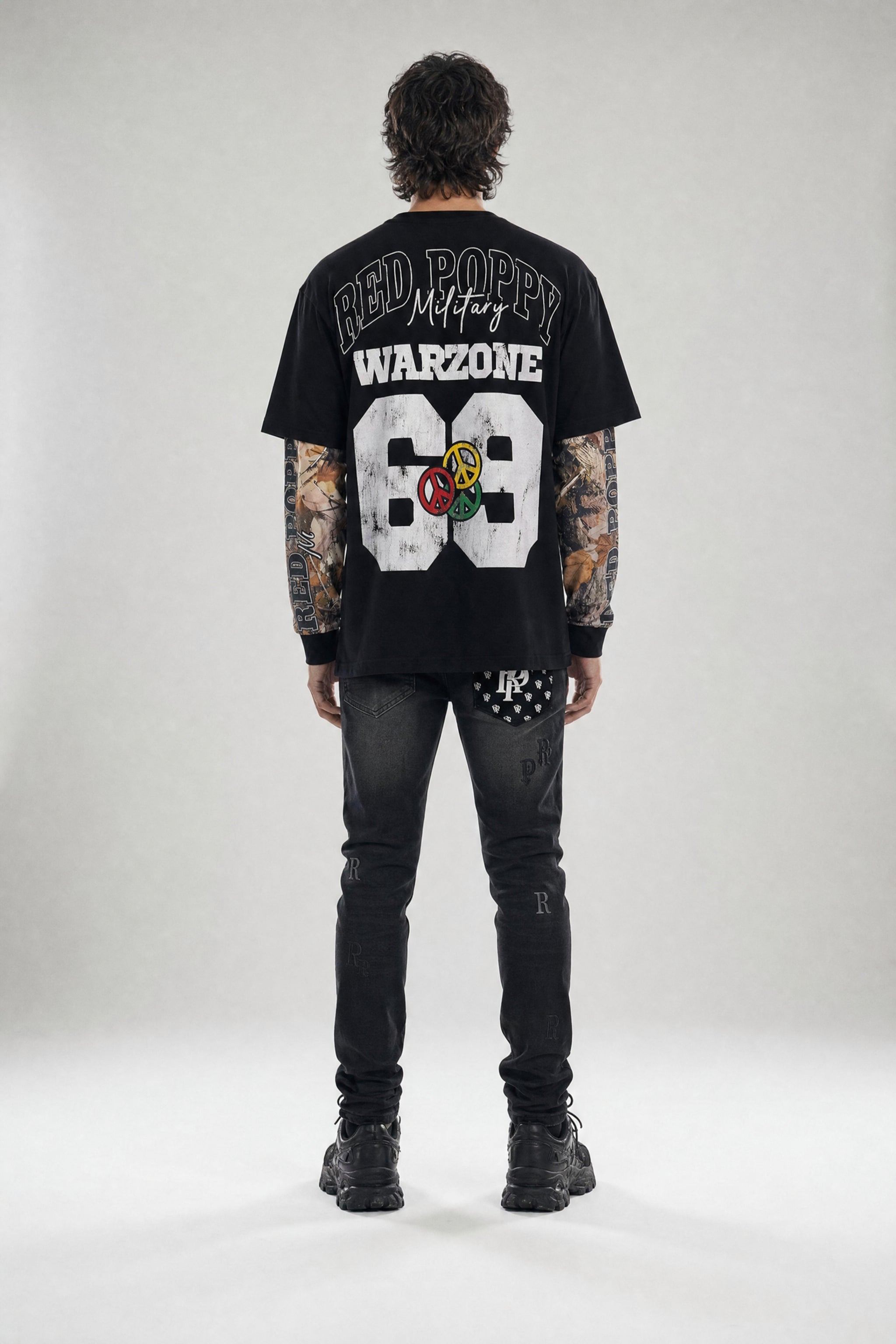 Red Poppy Military T-Shirt - Double Layer