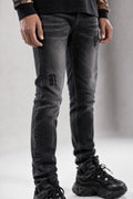 Red Poppy Graphic Jeans - Skinny Fit