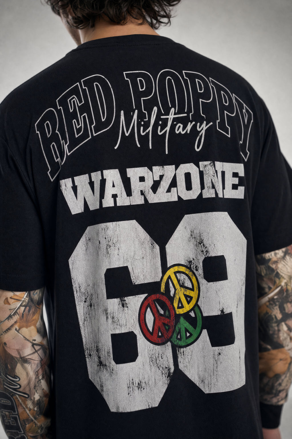 Red Poppy Military T-Shirt - Double Layer