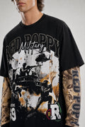Red Poppy Military T-Shirt - Double Layer