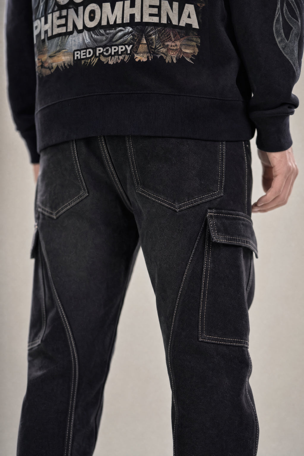Red Poppy Chain Jeans - Heavyweight