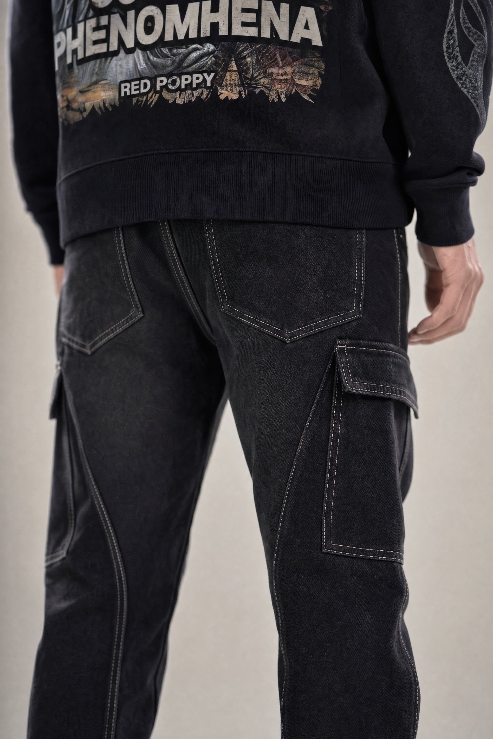 Red Poppy Chain Jeans - Heavyweight