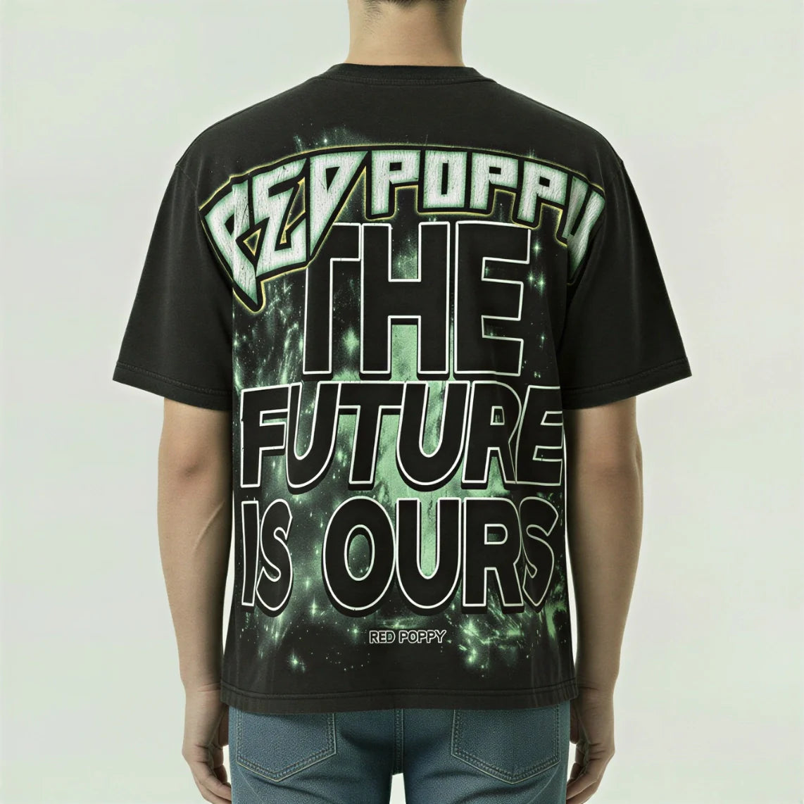 Red Poppy Ufo T-Shirt - Graphic