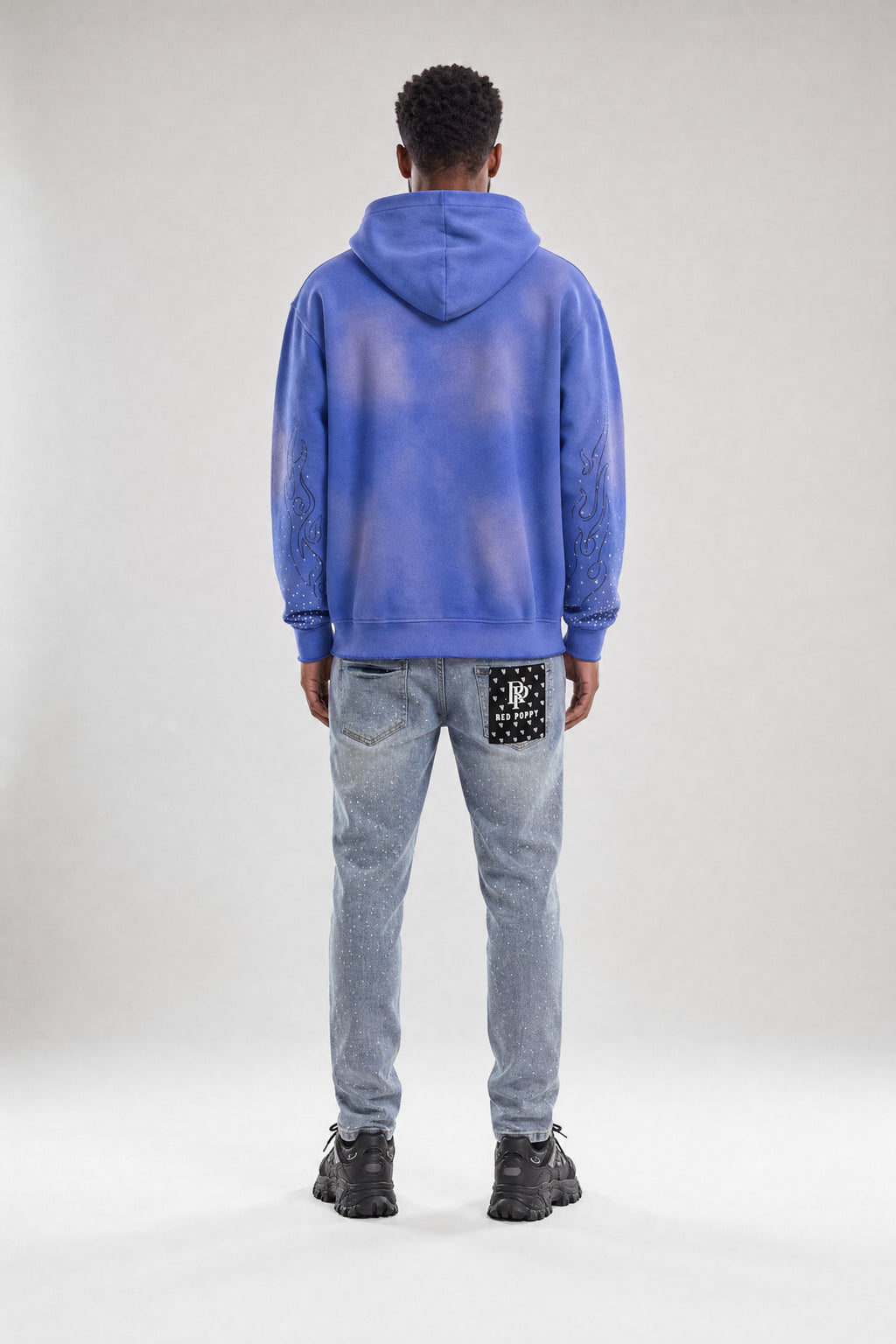 Red Poppy Dragon Hoodie - Zip-Up