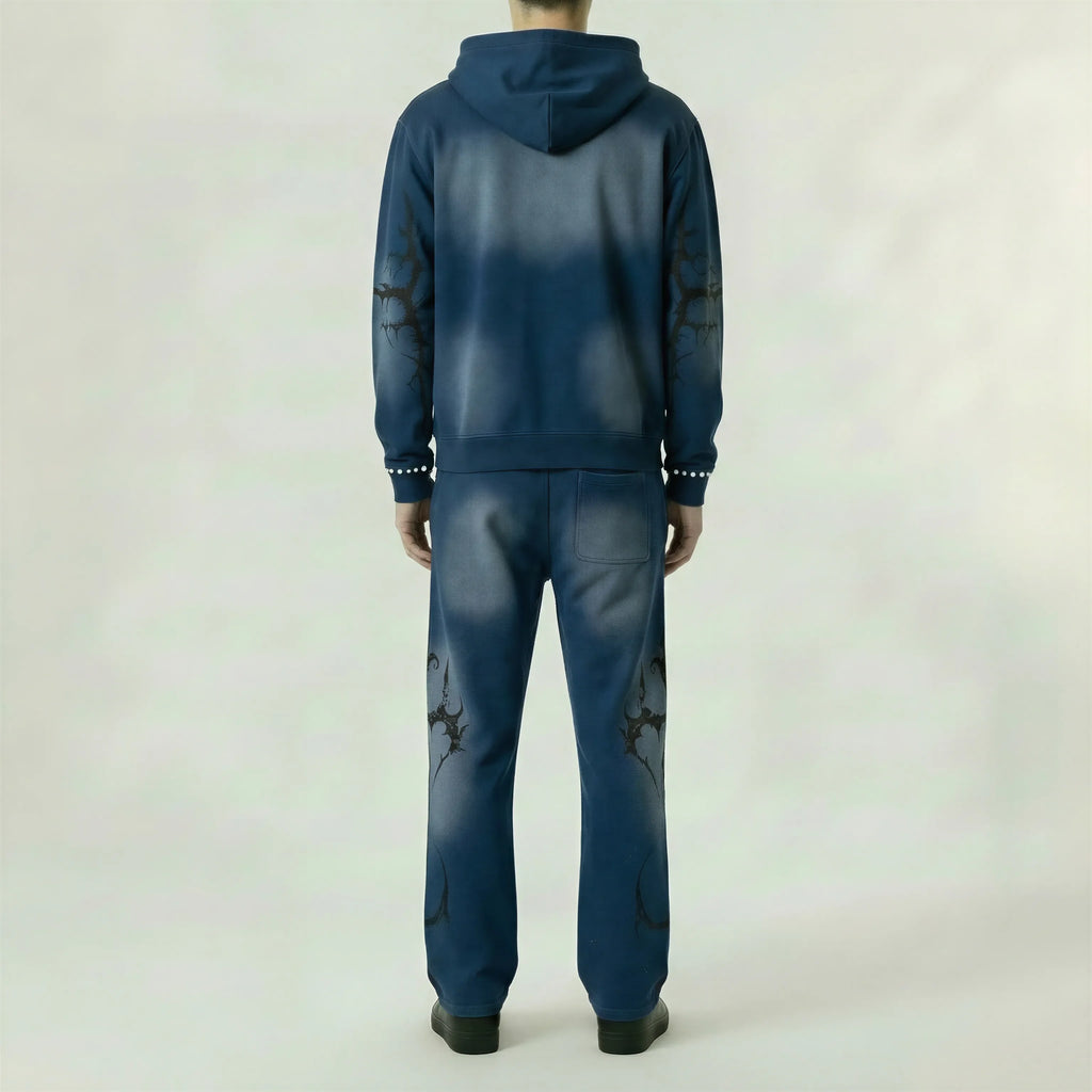 Red Poppy Graffiti Sweatpants - Graphic