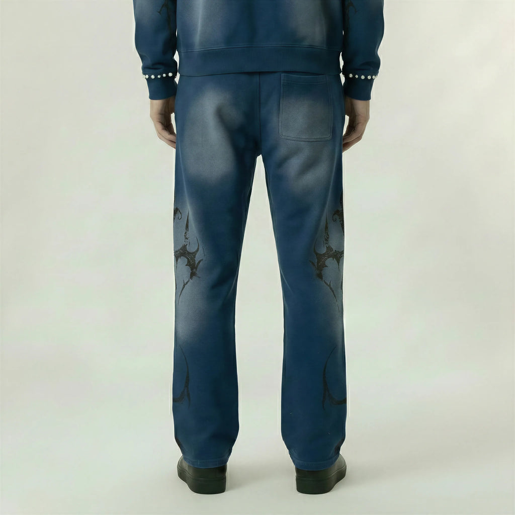 Red Poppy Graffiti Sweatpants - Graphic