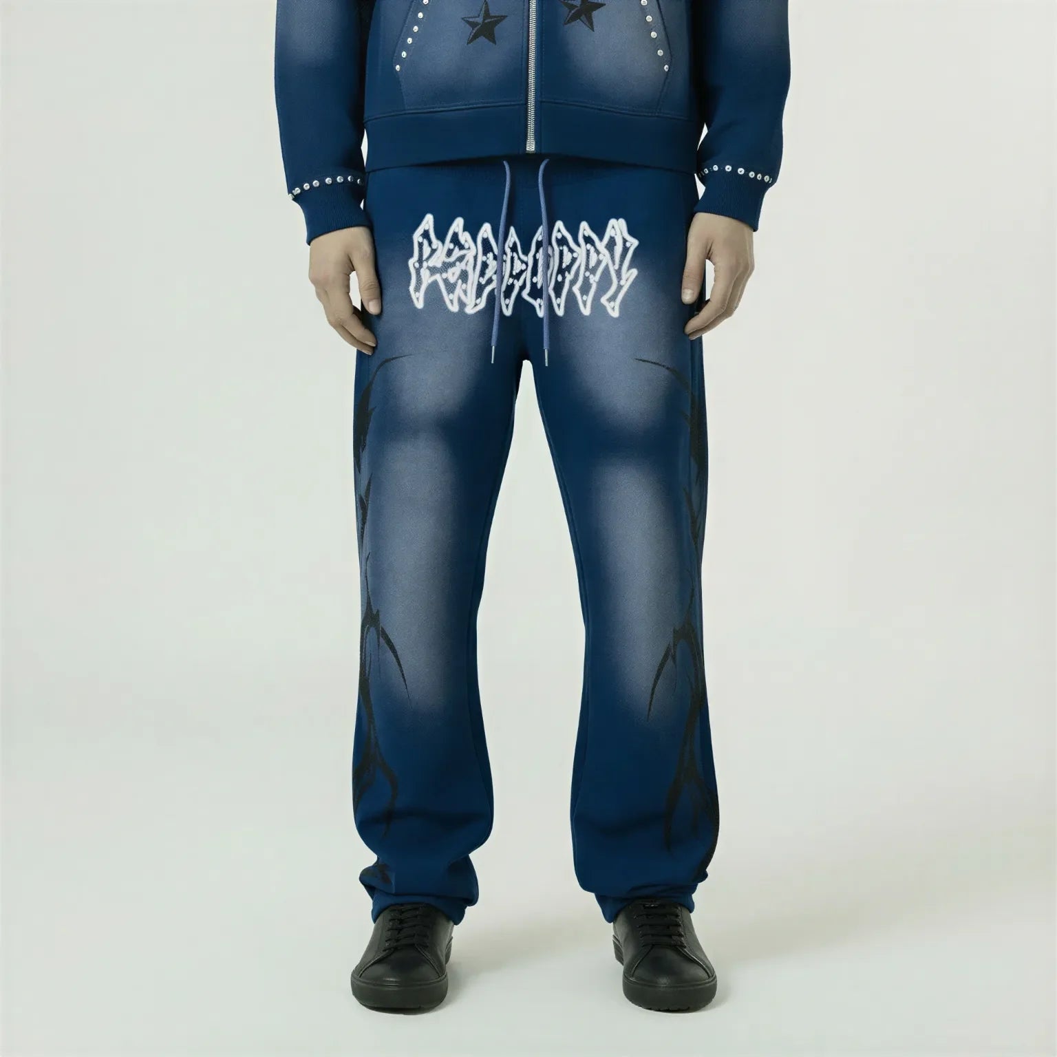 Red Poppy Graffiti Sweatpants - Graphic