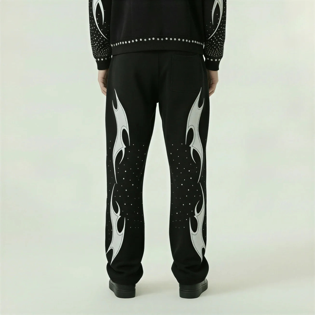 Red Poppy Flame Sweatpants - Graphic